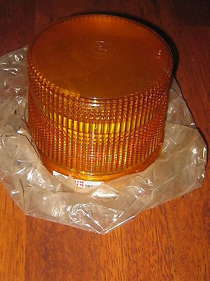 #ad WHELEN REPLACEMENT STROBE DOME AMBER LENS MODEL # DL2000A.