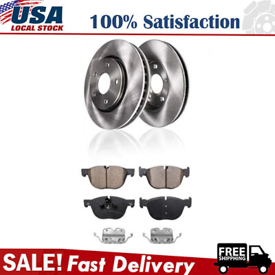#ad For 2007 2008 2009 2010 BMW X5 X6 13.70quot; Front Disc Brake Rotors amp; Ceramic Pads
