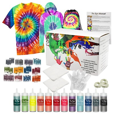#ad Tie Dye Kit 12 Colors Large Bottles and Extra Refills Included
