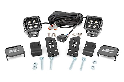#ad Rough Country for Polaris RZR PRO XP LED Cube Kit w Blk Series Amb DRL 2020 2021