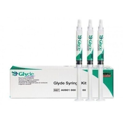 #ad Dentsply Glyde File Prep Syringe Kit EDTA Gel For Root Canal Conditioner 1x3