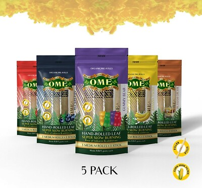 #ad Leaf Palm Variety Pack Slim Wraps One of Each Flavor 5 Flavors 15 Rolls