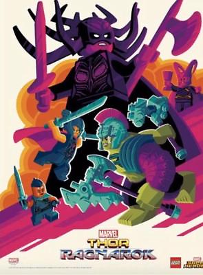 LEGO THOR RAGNAROK 18quot;x24quot; Promo Poster SDCC 2017 Tom Whalen Limited Edition