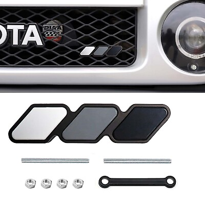 #ad For Toyota Accessories Tri color Front Grille Cover Badge Emblem Car Decor Grey