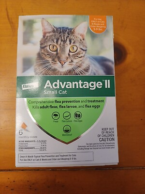 #ad Advantage II for Small Cats 5 9 Lbs 6 Pack FLEA TREATMENT CONTROL
