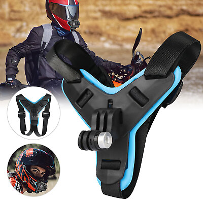 #ad Motorcycle Helmet Front Chin Mount Strap Holder Bracket for GoPro Hero 9 Camera
