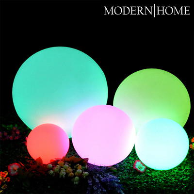 #ad NEW LED COLOR SPHERE FLOATING LIGHT BALL MOOD GLOWING ORB WATER RESISTANT