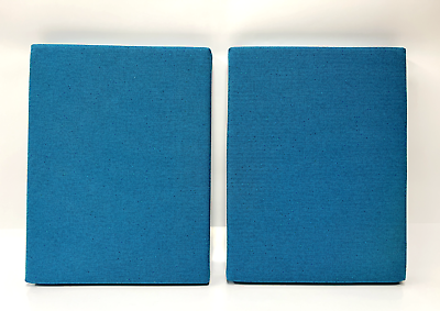 #ad 2x Herman Miller Sound Dampening Acoustic Treatment Panels 15quot; x 19quot; x 2quot; Blue