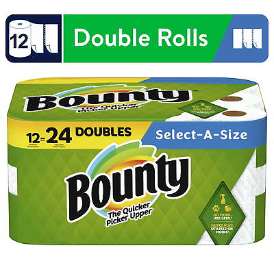 #ad Paper Towels 12 Double Rolls White