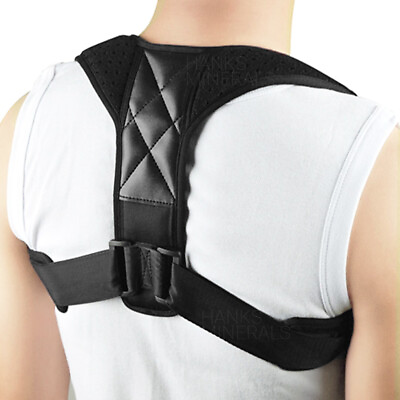 #ad #ad Posture Corrector Adjustable Back Brace Shoulder Support Clavicle Belt Men Women