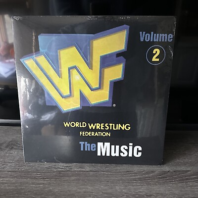#ad #ad World Wrestling Federation WWF The Music Vol. 2 Blue Vinyl LP LE 600
