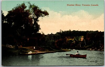 #ad Humber River Toronto Ontario Canada Canoeing Major River Postcard