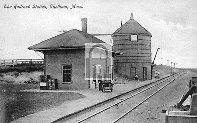 #ad #ad Railroad Train Station Depot Eastham Massachusetts MA Reprint