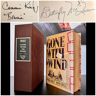 #ad SIGNED X2 Gone With the Wind May 1936 FIRST EDITION 1ST PRINTING MITCHELL