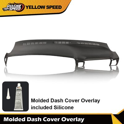 #ad Molded Dash Cover Overlay Black Fit For 1999 2006 Chevy Silverado Sierra NEW