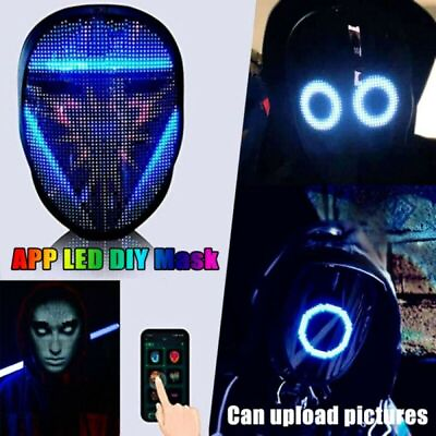 #ad LED Mask With Face Transforming APP Controlled amp; Programmable Digital Light