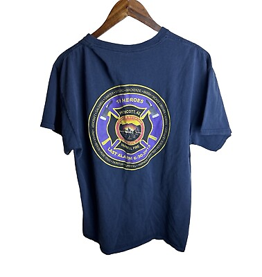 #ad Prescott Arizona Fire Fighters Men’s IHC Crew 7 19 Hero’s T Shirt Size Large