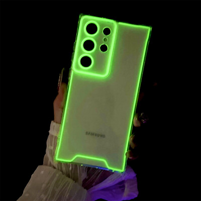 #ad Luminous Night Light Soft TPU Clear Case for Samsung S24 S23 Ultra Plus S22 S21