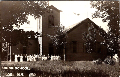 #ad #ad Lodi NY Union School Pupils Real Photo Postcard c1908 #1308