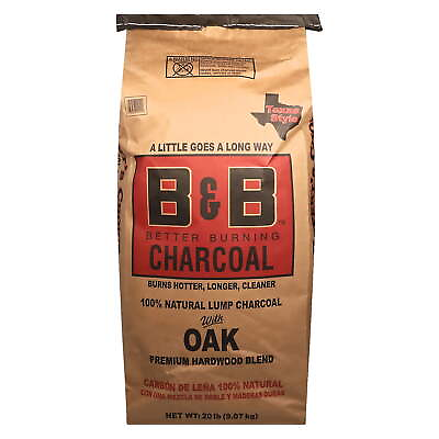#ad Bamp;B Charcoal 20 Pound Oak Lump Charcoal，24.00 x 14.00 x 7.00 Inches