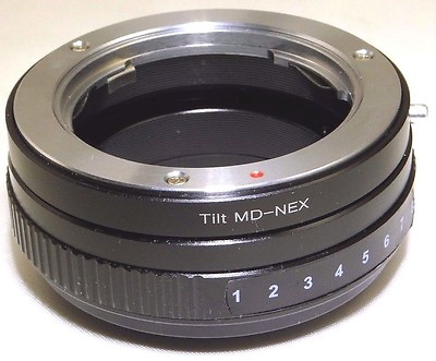 #ad TILT Minolta MD Lens mount adapter Ring to Sony NEX E Camera ILCE VG10 A7R α6400