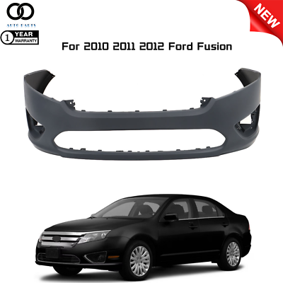 #ad Fit For 2010 2011 2012 Ford Fusion Front Bumper Cover Fascia Primed Plastic