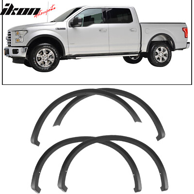 #ad Fits 15 17 Ford F150 OE Factory Style Fender Flares 4Pc Smooth Black PP