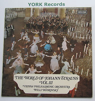 #ad SPA 312 THE WORLD OF JOHANN STRAUSS VOL 3 BOSKOVSKY Vienna PO Ex LP Record