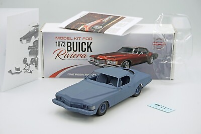 #ad #ad 1:25 1973 Buick Riviera Boattail Resin Kit With Windows Rubber Tires amp; Decals