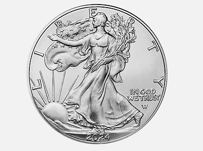 #ad 2024 American Eagle Walking Liberty 1 Troy Oz 999 Fine Silver Bullion Coin New
