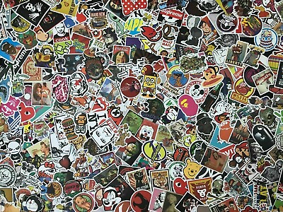 #ad Lots of 200 Random Vinyl Laptop Skateboard Stickers Luggage Decals Dope Sticker