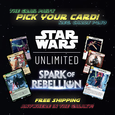 #ad #ad Star Wars Unlimited Spark of the Rebellion SOR Pick Your Card Free Ship