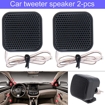 #ad Pair 500W Car Square Audio Music Stereo Tweeter 91DB Sound Speaker System 1Pair