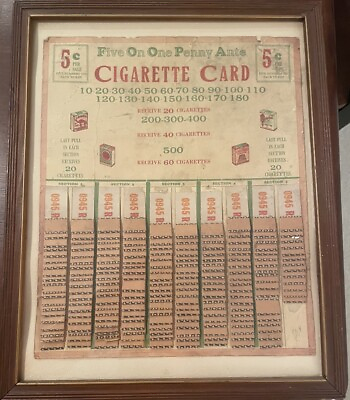 #ad Tobacco Pull Card Camel Lucky Strike Old Gold And Chesterfield