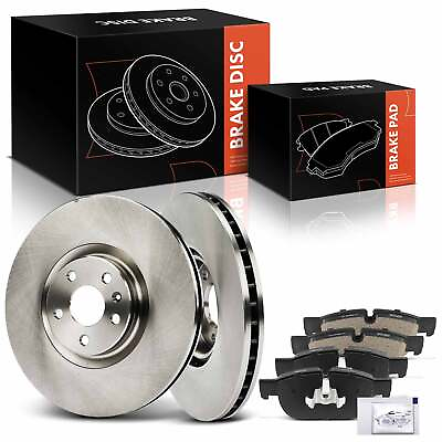 #ad Front Disc Brake Rotors amp; Ceramic Brake Pad for Volvo S90 V60 V90 XC40 XC60 XC90