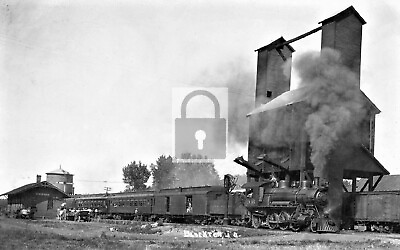 #ad #ad Railroad Train Station Depot Blockton Iowa IA Reprint Postcard