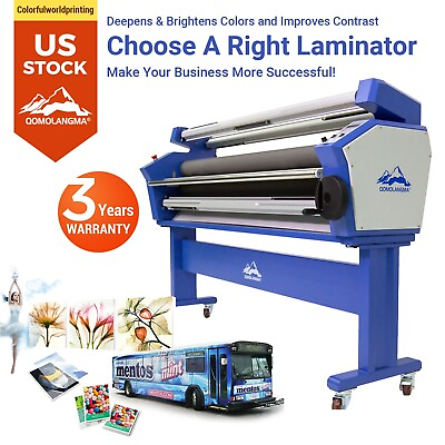 #ad #ad US Stock 63in Wide Cold Laminator Laminating Machine Full auto with Heat Assist