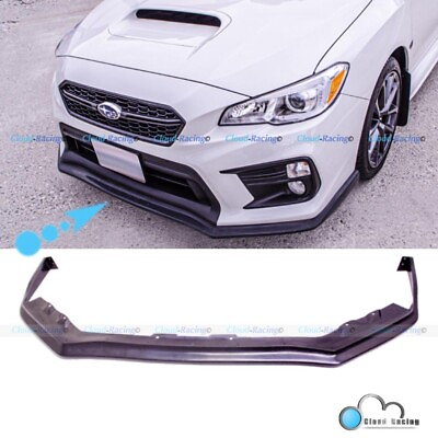 #ad 1pc For 18 21 Subaru WRX STI CS Style Front Bumper Lip Splitter Spoiler Urethane