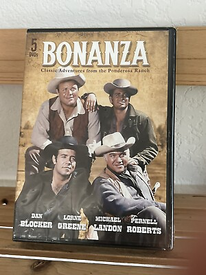 #ad Bonanza Collection of 15 Episodes on 5 DVD#x27;s Brand New Factory Sealed