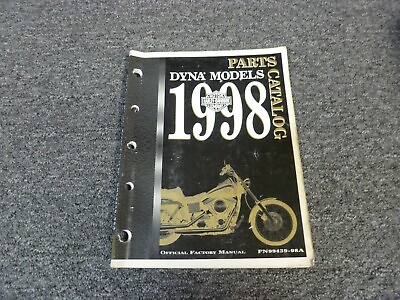 #ad 1998 Harley Davidson Dyna Low Rider Convertible Motorcycle Parts Catalog Manual