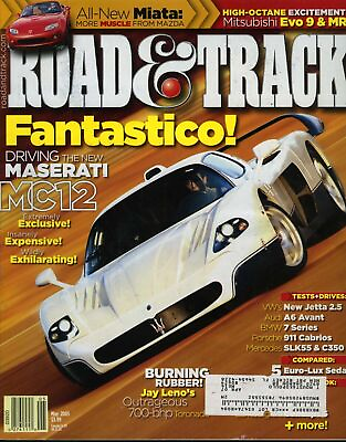 #ad Road amp; Track Magazine May 2005 Driving the new Maserati MC12