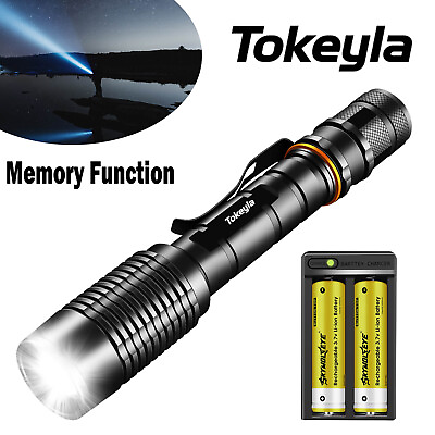 #ad Super Bright LED Tactical Flashlight Zoomable Police LED Torch Light 5 Modes