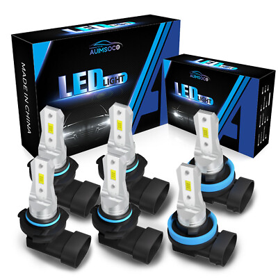 #ad #ad Led Light HB3H11 6PCs For white Hi Lo beamFog Light For 2011 2020 HONDA Pilot