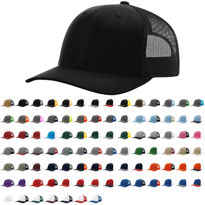 #ad #ad Richardson 112 Trucker Hat Snapback Adjustable Cap One Size Fits Most All Colors