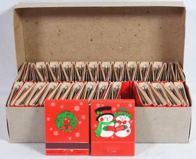 #ad #ad Vintage Box Of 50 Hallmark Christmas Matches Un Struck Matchbooks 80#x27;s NOS