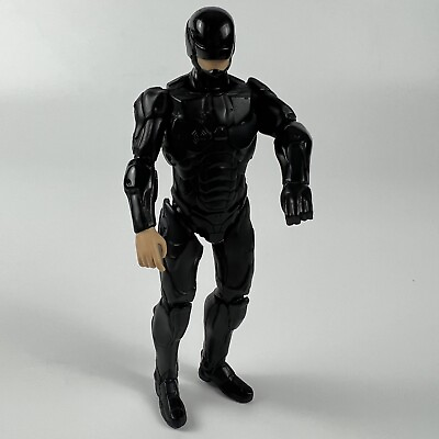#ad Robocop action figure Only black armor movie series Light Up Visor Eyes