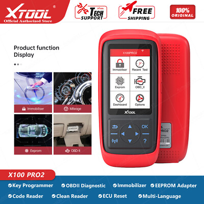 #ad Xtool X100pro2 Obd2 Diagnostic Scanner Tool Odometer Adjustment ECU programming