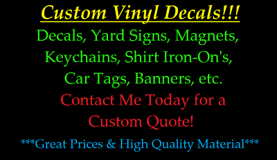 #ad * CUSTOM ORDER VINYL DECAL for Walls banners signs quot;MESSAGE ME 1st to discussquot;