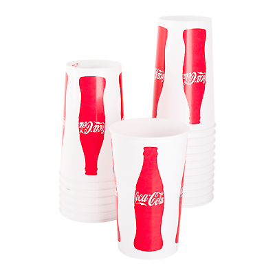 #ad Karat 44oz Paper Cold Cups Coca Cola 115mm 480 ct C KCP44 Coke