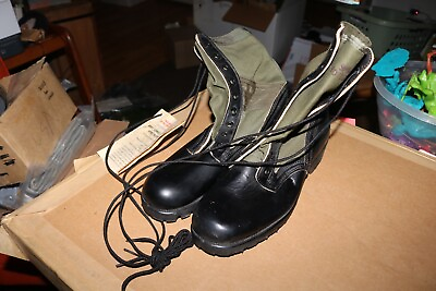 #ad NOS unissued USGI Vietnam jungle boots non panama sole sz 9 XN var. makers